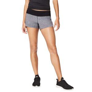 Lululemon Womens Fractal Alpine White Black Speed Shorts 2.5" Inseam Size 4